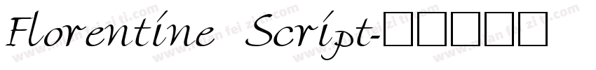 Florentine Script字体转换